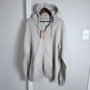 Eddie Bauer Men's Zip Up Hoodie - Light Gray